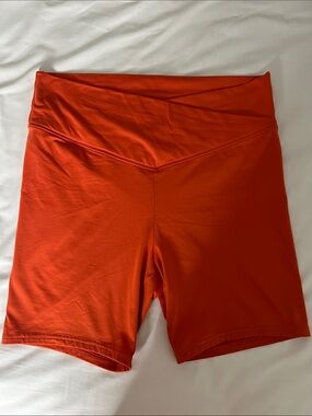 wild fable Red High-Waist Bike Shorts